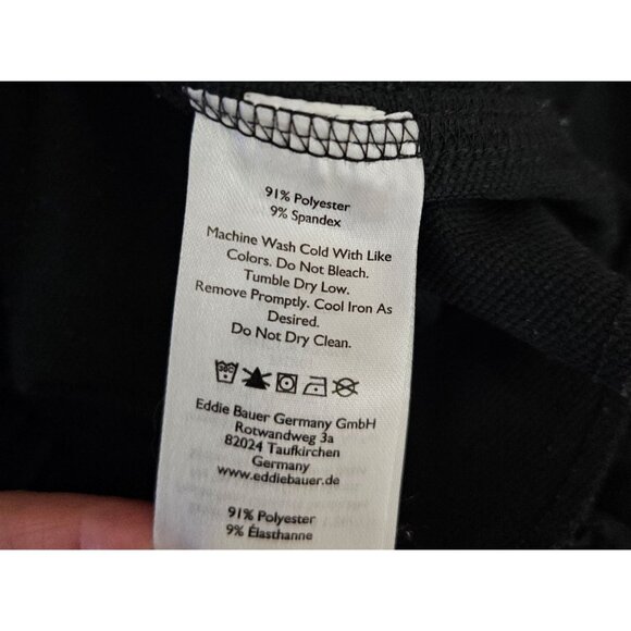 Eddie Bauer Womens Black Pull-On Straight-Leg Pants With Elastic Waist & Pockets - Picture 8 of 13